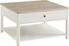 A square coffee table with a drawer and a lower shelf. Náhled obrázku produktu