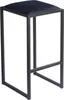 FERRO Barhocker 64 cm Schwarz – Moderner Metall Barstuhl Produktbild-Vorschau 1