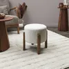 HowHomely | Sedací puf - puf - 35 x 35 x 35 cm - béžová - Náhľad obrázku produktu 2