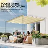 Zwijana pergola 4x3 m, kremowa, odporna na warunki Podgląd zdjęcia produktu 5