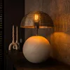 AnLi Style Tischlampe Sphere 1-flammig / Mattbeige Produktbild-Vorschau 2