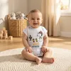 Snoopy Love Baby Kleinkind kurzarm Body Strampler – Grau / Produktbild-Vorschau 10