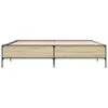 Bettgestell Sonoma-Eiche 200x200 cm Holzwerkstoff und Produktbild-Vorschau 4