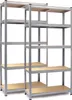 Portaoggetti in metallo set di 2 pezzi 180 x 90 x 40 cm Anteprima dell’immagine prodotto 2