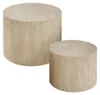 CALICOSY - Lot de 2 tables basses rondes empilables - MAIA Voir les images du produit 1