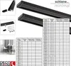 1-lauf Gardinenschiene Innenlauf Minimal Schwarz – 300cm Produktbild-Vorschau 4