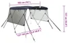 vidaXL 3-Bow Bimini-Top avec panneaux latéraux en maille Voir les images du produit 8