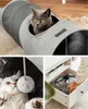 tunnel per gatti lionto, tunnel per gatti in finto lino di Anteprima dell’immagine prodotto 3
