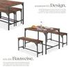 tectake® Sitzgruppe Bolton 3-teilig Industrial Style Produktbild-Vorschau 3