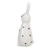 Clayre & Eef Figur Kaninchen 13 cm Weiß Schwarz Keramik Produktbild-Vorschau 2