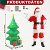 XMTECH Arbre de Noël gonflable 1,5 m avec boîtes cadeaux, Voir les images du produit 2