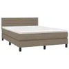 Maison Exclusive - Boxspringbett mit Matratze Taupe 140x200 Produktbild-Vorschau 2
