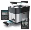 A close-up marketing image of a toaster, highlighting its cleaning feature and a bun warmer attachment. Produktbild-Vorschau
