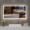 Puluomis Badspiegel 100x60 beschlagfrei mit 3 Farbe Produktbild-Vorschau 1