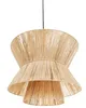 BELIANI Lampa wisząca naturalna słomiany klosz czarna Podgląd zdjęcia produktu 4