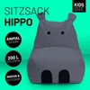 LUMALAND Animal Line Pouf Hippo - Gris acier Voir les images du produit 2