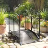 Outsunny metalen tuinbrug, 135,5 cm, brug voor vijvers met Productafbeelding-voorbeeld 2