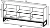 Glamour Kommode RTV Schwarz matt Elpis 3D - Modern - Produktbild-Vorschau 7