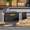 ZELLER 25417 Brotkasten, Metall/Bambus, schwarz, ca. 30,5 x Produktbild-Vorschau 5