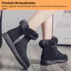 Gefütterte Schlupfstiefel Warme Winterstiefel Damen, Produktbild-Vorschau 4