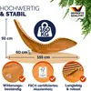 CASARIA® Sonnenliege Klappbar Wetterfest Holz 160kg Produktbild-Vorschau 4