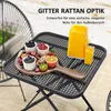 Outsunny Gartentisch klappbar 70 x70 cm, Wetterfest Produktbild-Vorschau 4