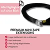 hair2heart Premium Mini Tape Extensions capelli umani - 12 Anteprima dell’immagine prodotto 11