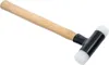A Schonhammer with a hickory handle and white plastic heads is shown against a white background. Produktbild-Vorschau