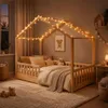 ecomi® Kinderbed 90x200 cm, huisbed met valbeveiliging en Productafbeelding-voorbeeld 11