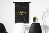 MuchoWow® Wandteppich Wandbehang Zitat - Positiv - Gold - Produktbild-Vorschau 4