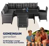 CASARIA® Polyrattan Ecklounge Set WPC Esstisch Ecksofa 2 Produktbild-Vorschau 6
