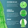 Parasol inclinable Hawaii 195 cm vert Parasol de plage Ø Voir les images du produit 4