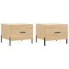 vidaXL Couchtische 2 Stk. Sonoma-Eiche 50x50x40 cm Produktbild-Vorschau 1