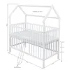 Baby-Delux Babybett Hausbett Gitterbett 120x60 weiß Produktbild-Vorschau 7