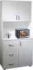 Küchenbuffet Blanca 180x80x40 cm mit Regalfächern und Produktbild-Vorschau 2