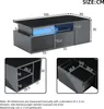 okwish Couchtisch LED-Licht und 2 Schubladen, Sofatisch mit Produktbild-Vorschau 7