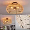 Chadid moderne Deckenlampe aus Metall/Bambus in Produktbild-Vorschau 1
