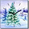 Coloray Uhr auf Leinwand 30x30 cm Wand Uhr Dekoration Produktbild-Vorschau 1
