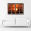 Leinwandbild fenster - untergehende sonne 60x40 cm Feeby Produktbild-Vorschau 2