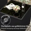Ensemble de mobilier de jardin COSTWAY, 3 pièces, en résine Voir les images du produit 4