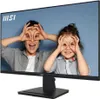 A mother and child making funny faces on a computer monitor screen. Produktbild-Vorschau