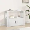 vidaXL Kredens biały 80x30x60 cm Materiał drewnopochodny Podgląd zdjęcia produktu 1
