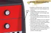 Kinderzimmer komplett Set Autobett Rio 5 teilig Rot , Produktbild-Vorschau 4