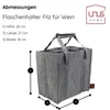 UNUS® Flaschenträger 6 Flaschen Filz Flaschenhalter Produktbild-Vorschau 2