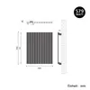 Horizontální deskový radiátor SONNI antracit 630×850mm Náhled obrázku produktu 12
