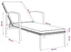 vidaXL Sonnenliegen 2 Stk. mit Tisch Poly Rattan Grau Produktbild-Vorschau 8