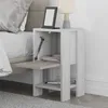 DECORTIE Ema Modern Nachttisch Schlafzimmermöbel,Antik Weiß Produktbild-Vorschau 4
