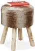 Stołek z drewnianymi nogami RD31581 Podgląd zdjęcia produktu 1
