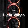 Close-up of computer fans with RGB lighting. Produktbild-Vorschau