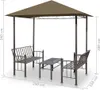 vidaXL Gartenpavillon mit Tisch und Bänken 2,5x1,5x2,4 m Produktbild-Vorschau 5